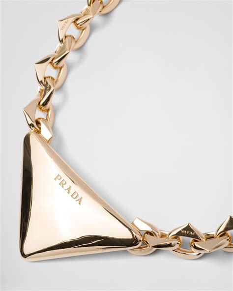 prada women's necklaces|real Prada necklace.